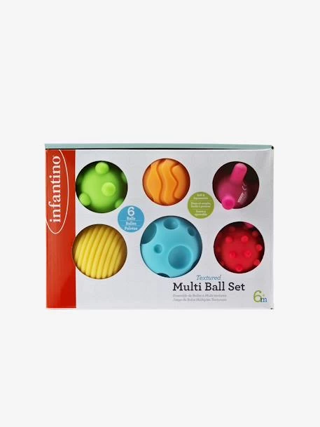 6 Balles Souples Sensorielles INFANTINO Multicolore - Infantino – Image 2