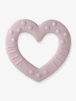 Anneau De Dentition Baby Bitie Heart BIBS Mauve Pâle - Bibs