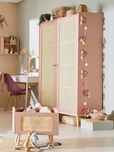 Armoire Cannage LIGNE POÉSIE Rose - Vertbaudet – Image 3