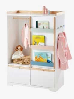 Armoire LIGNE ABC Blanc - Bois - Vertbaudet