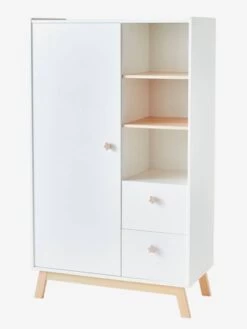 Armoire LIGNE GRANDE OURSE Blanc/bois - Vertbaudet