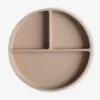 Assiette Compartimentée MUSHIE En Silicone Beige - Mushie