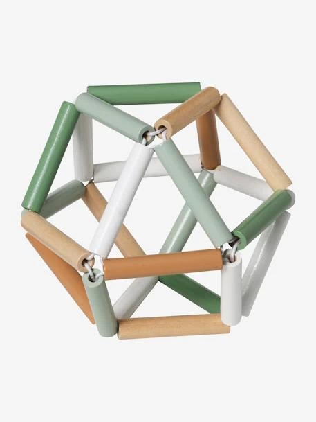 Balle D'éveil En Bois GREEN FOREST Beige - Vertbaudet – Image 2