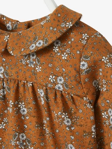 Barboteuse Fleurie Bébé Manches Longues Caramel Imprimé - Vertbaudet – Image 4
