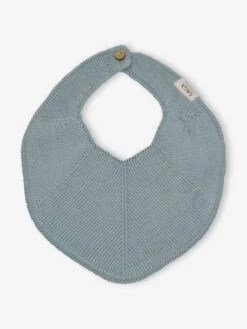 Bavoir De Dentition SAGA Fjola En Tricot Bleu - Saga Copenhagen