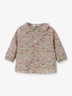 Blouse Bébé CYRILLUS En Tissu Liberty® Vert Imprimé - Cyrillus