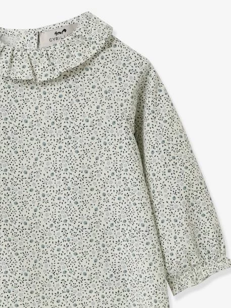 Blouse Bébé CYRILLUS Imprimé Fleurs Bleues Bleu Imprimé - Cyrillus – Image 3