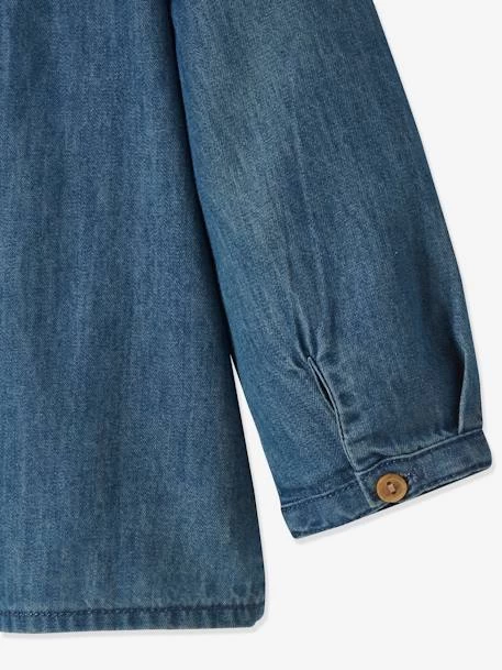 Blouse Volantée Bébé En Denim Light Stone - Vertbaudet – Image 4