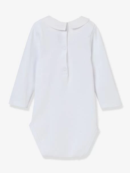 Body Bébé Col Brodé CYRILLUS Coton Bio Blanc - Cyrillus – Image 2