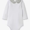 Body Bébé Col Fleuri CYRILLUS Coton Bio Blanc - Cyrillus
