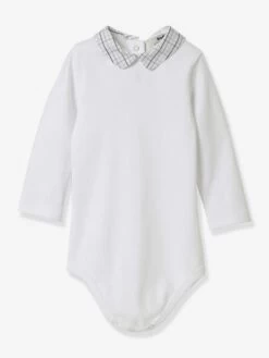 Body Bébé CYRILLUS Col Mac Milan - Coton Bio Blanc - Cyrillus