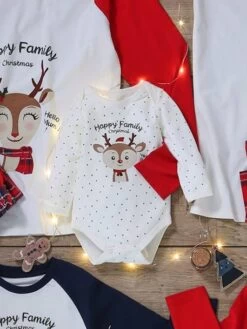 Body De Noël Bébé Capsule Famille Manches Longues écru - Vertbaudet