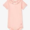 Body Manches Courtes Bébé à Collerette En Coton PETIT BATEAU Rose Pale - Petit Bateau