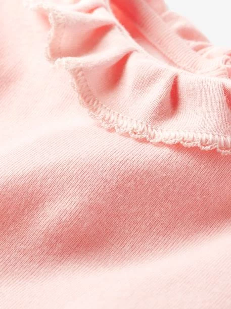 Body Manches Courtes Bébé à Collerette En Coton PETIT BATEAU Rose Pale - Petit Bateau – Image 3