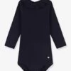 Body Manches Longues Bébé à Collerette - PETIT BATEAU Marine - Petit Bateau