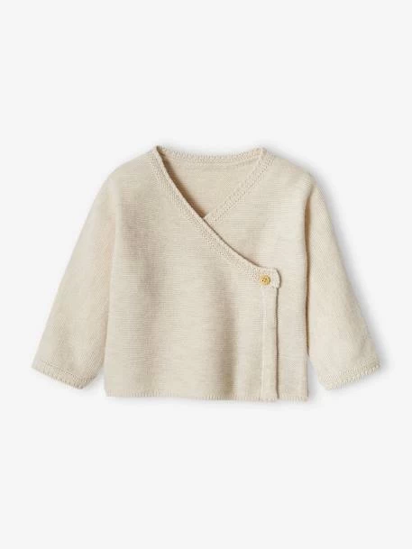 Brassière Bébé En Coton Et Laine Ivoire - Vertbaudet