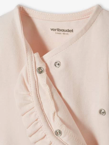 Brassière Bébé Naissance Coton Et élasthanne BASICS Rose Poudre - Vertbaudet – Image 2