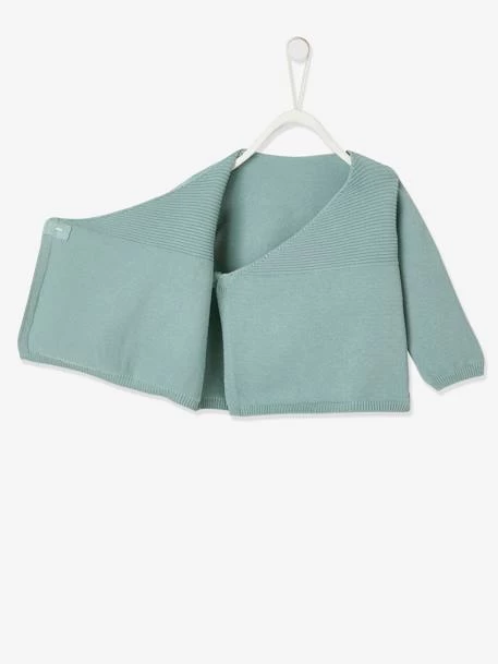 Brassière Bébé Naissance En Tricot De Coton Bio Gris Chiné - Vertbaudet – Image 2