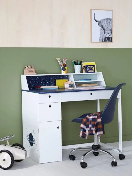 Bureau Enfant COSMOS Blanc Clair Uni Avec Decor - Vertbaudet – Image 4