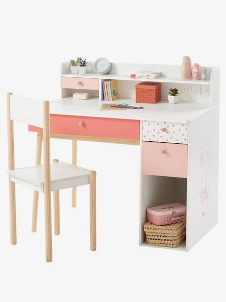 Bureau Enfant Léa Blanc - Bois - Vertbaudet – Image 2