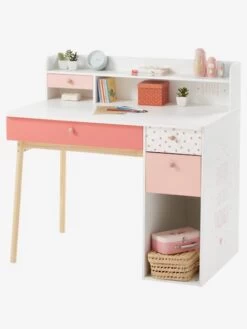 Bureau Enfant Léa Blanc - Bois - Vertbaudet