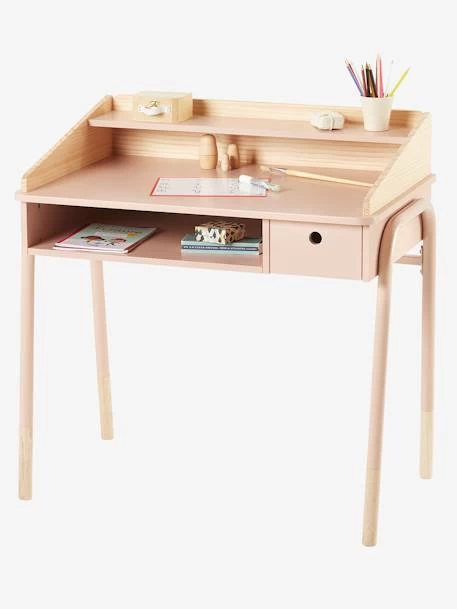 Bureau Enfant LIGNE AMAZONIE Rose - Vertbaudet
