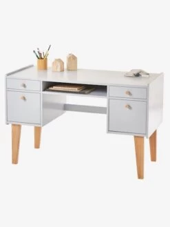 Bureau Enfant LIGNE FJORD Gris/bois - Vertbaudet