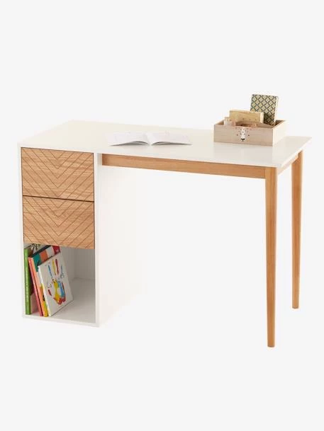 Bureau Ligne CHEVRONS Blanc/bois - Vertbaudet – Image 2
