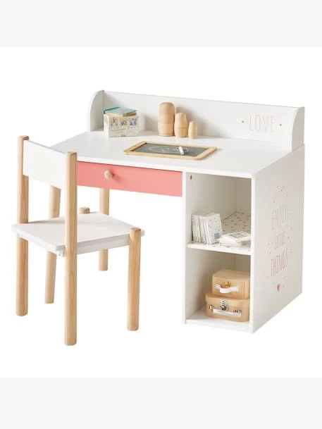Bureau Maternelle LIGNE LÉA Blanc - Bois - Vertbaudet – Image 3