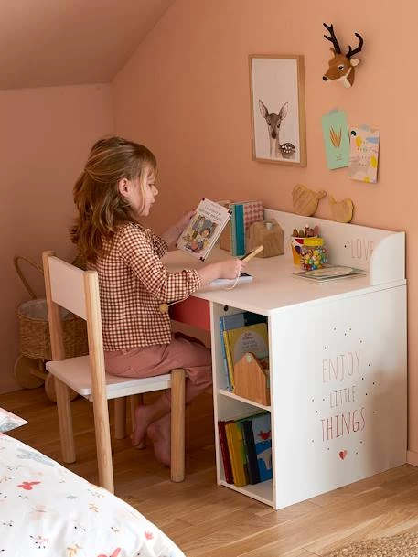 Bureau Maternelle LIGNE LÉA Blanc - Bois - Vertbaudet – Image 4