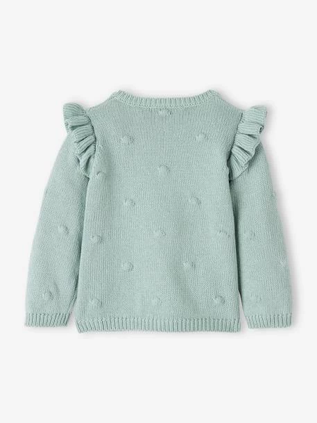 Cardigan Maille En Relief Bébé Gris Clair Chiné - Vertbaudet – Image 5