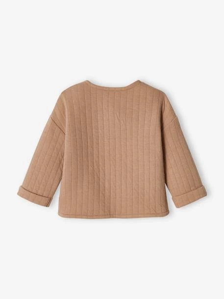Cardigan Naissance Bébé Poches En Gaze De Coton Cappuccino - Vertbaudet – Image 3