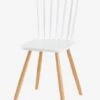 Chaise Enfant Basic, Assise H 45 Cm Blanc/bois - Vertbaudet