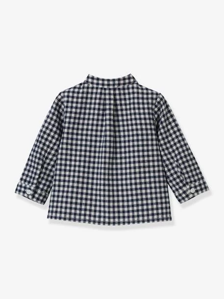 Chemise Col Mao Bébé Vichy CYRILLUS Marine - Cyrillus – Image 2