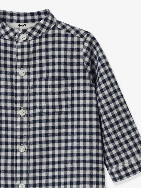 Chemise Col Mao Bébé Vichy CYRILLUS Marine - Cyrillus – Image 3