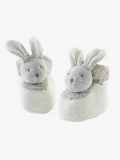 Coffret Doudou Et Chaussons Beige - Vertbaudet