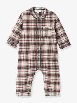 Coffret Noël Bébé : Pyjama Et Son Doudou CYRILLUS Carreaux Rouge - Cyrillus