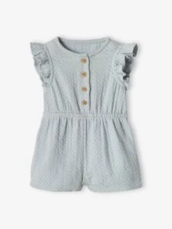 Combi-short En Gaze De Coton Bébé Terracotta Imprimé - Vertbaudet