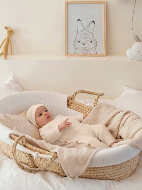 Combinaison Bébé En Tricot Beige Clair - La Manufacture De La Layette – Image 4