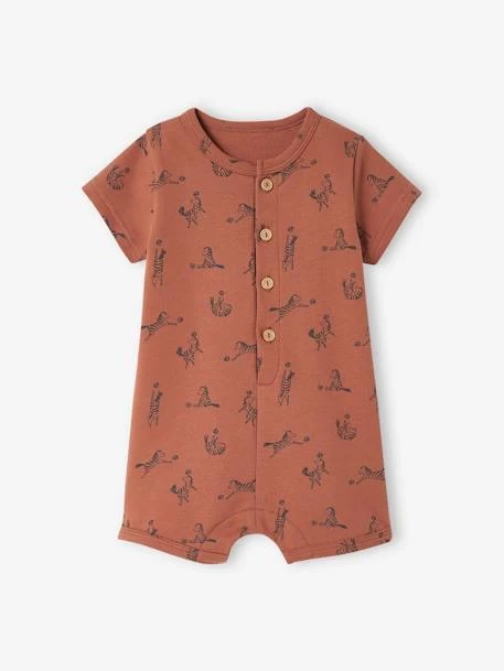 Combinaison Courte Bébé En Molleton Kaki - Vertbaudet – Image 5