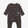 Combinaison En Gaze De Coton Bébé Anthracite - Vertbaudet