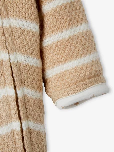 Combinaison En Tricot Bébé Naissance Doublée Beige - Vertbaudet – Image 5