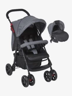 Combiné Duo Babycoque + Poussette Vertbaudet Primacity Noir/gris - Vertbaudet