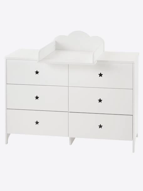 Commode 6 Tiroirs LIGNE SIRIUS Blanc Clair Uni - Vertbaudet – Image 3