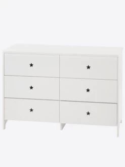Commode 6 Tiroirs LIGNE SIRIUS Blanc Clair Uni - Vertbaudet