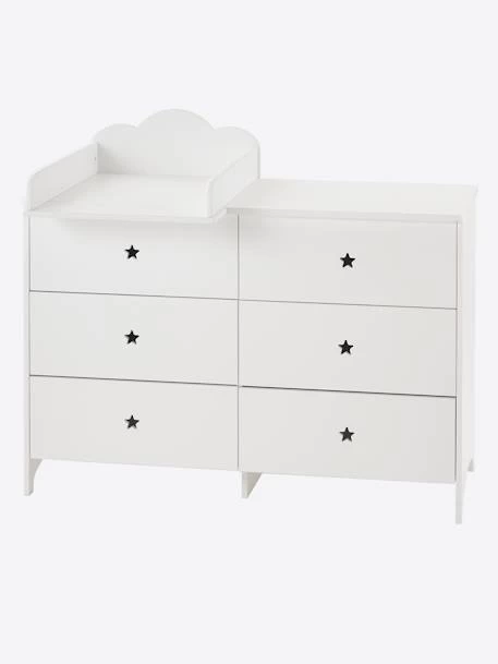 Commode 6 Tiroirs LIGNE SIRIUS Blanc Clair Uni - Vertbaudet – Image 4