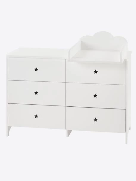 Commode 6 Tiroirs LIGNE SIRIUS Blanc Clair Uni - Vertbaudet – Image 5