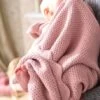 Couverture Bébé Tricot Point De Riz En Coton Rose - Vertbaudet