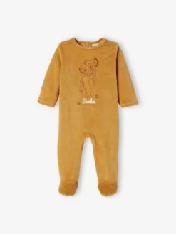 Dors-bien Bébé Garçon Disney® Le Roi Lion En Velours Jaune Fonce Uni Avec Decor - Disney