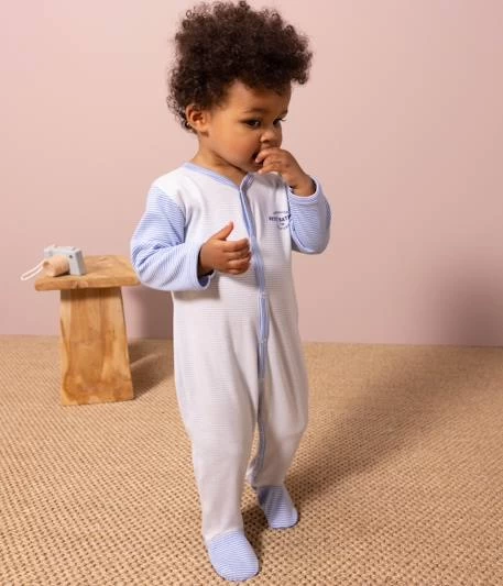 Dors-bien En Coton Bio PETIT BATEAU Bleu - Petit Bateau – Image 4